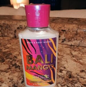 Bath & Body Works Bali Mango Body Lotion - Pink, Purple, and Yellow